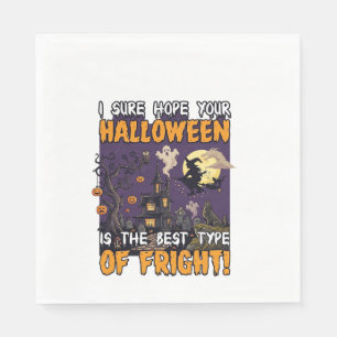 Serviette En Papier Maison hantée de terreur d'Halloween Sorcière Fant