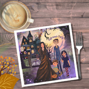Serviette En Papier Maison hantée gothique Halloween Party Napkins