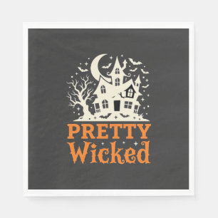 Serviette En Papier Maison hantée Halloween Pretty Wicked_1