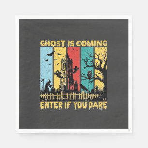 Serviette En Papier Maison Hantée Halloween Sorcière Chouette Arrivée 