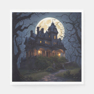 Serviette En Papier Maison hantée pour fête d'Halloween