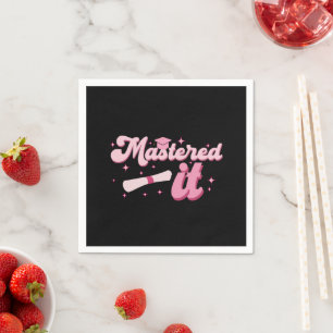 Serviette En Papier Maîtrise Il Maîtrise Diplômé MBA