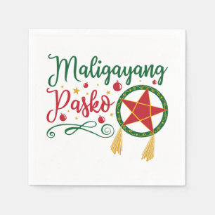 Serviette En Papier Maligayang Pasko Philippines Noël Philippines