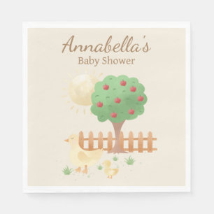 Serviette En Papier Maman et bébé canard mignonne Baby shower