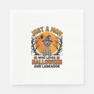 Serviette En Papier Maman Labrador Halloween Design de Chien Vintage_1