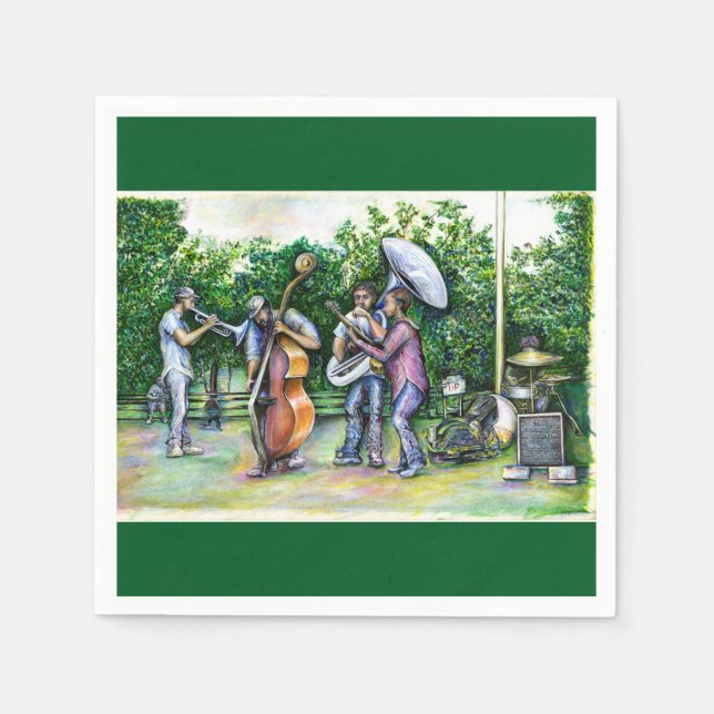 Serviette En Papier Maman ne m'avertit jamais à propos de Tuba joueurs (Devant)