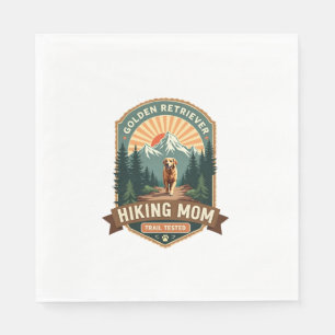 Serviette En Papier Maman Randonneuse Golden Retriever Vintage Testée 