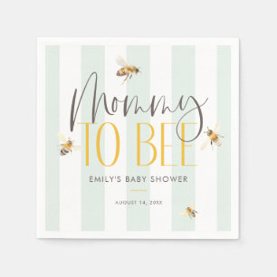 Serviette En Papier Maman to Bee Honey Baby shower neutre pour les fem