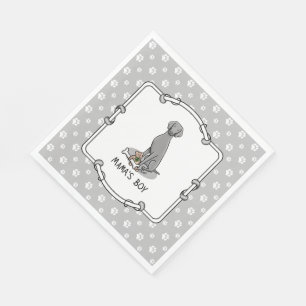 Serviette En Papier Mama's Boy Weimaraner (gris 1) jouets chien maman 