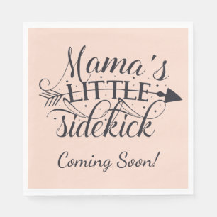 Serviette En Papier Mamas Little Sidekick Baby shower serviettes