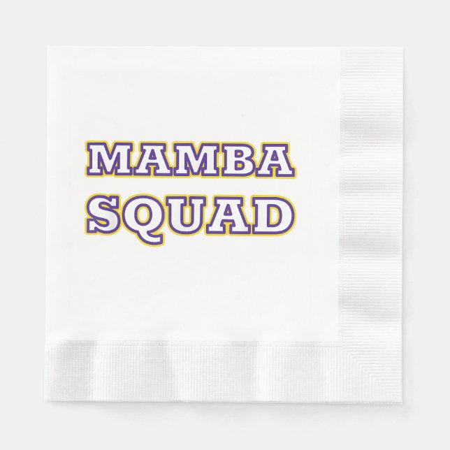 Serviette En Papier Mamba Squad drôle Vêtements pour Amateur de serpen (Devant)