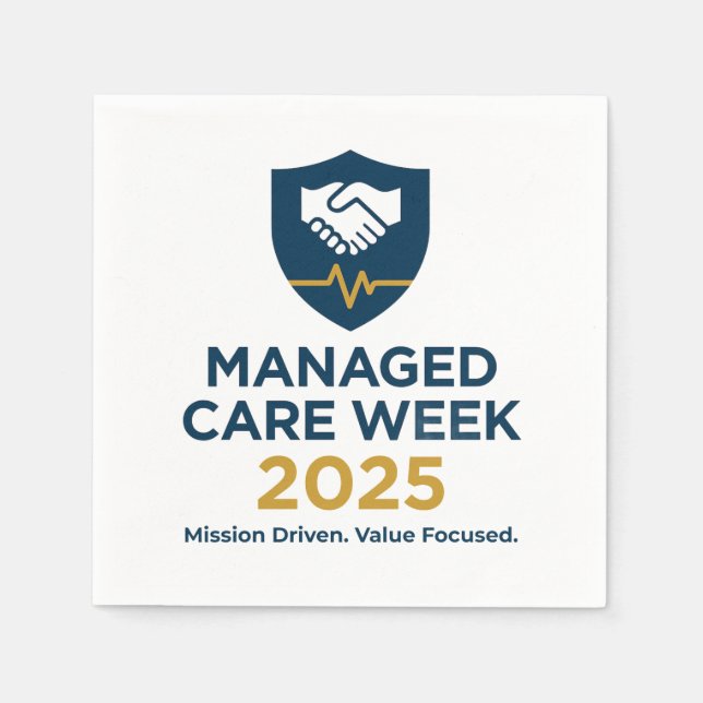 Serviette En Papier Managed Care Week 2025 - Cocktail Napkins (Devant)