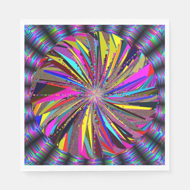 Serviette En Papier Mandalaart  (Devant)