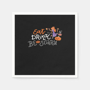 Serviette En Papier Manger Boire Et Être Effrayant Citation Drôle Mode