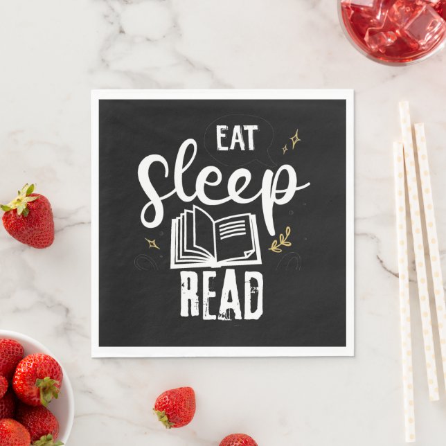 Serviette En Papier Manger et lire (En situation)