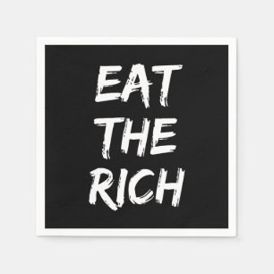 Serviette En Papier Mangez les riches - Socialiste