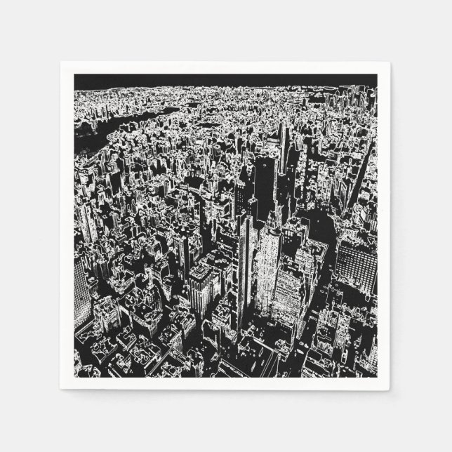 Serviette En Papier Manhattan (Devant)