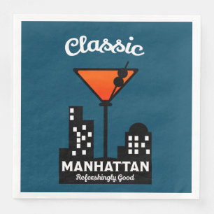 Serviette En Papier Manhattan Cocktail Wall Art