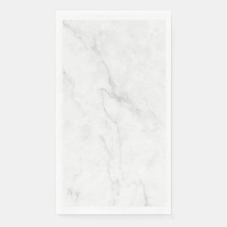 Serviette En Papier Marbre Blanc