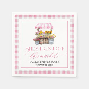 Serviette En Papier Marché des Fermiers Frais Mariage Shower