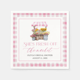 Serviette En Papier Marché des Fermiers Frais Mariage Shower