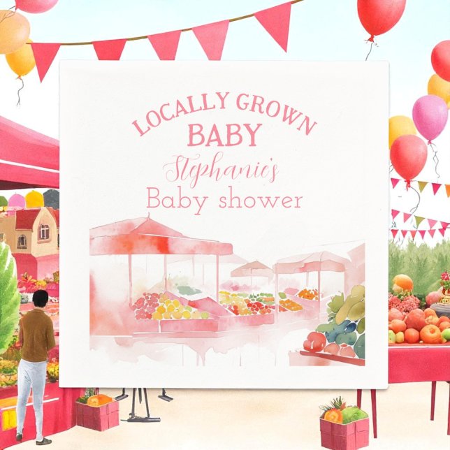 Serviette En Papier Marché des producteurs de douches pour bébés culti (Créateur téléchargé)