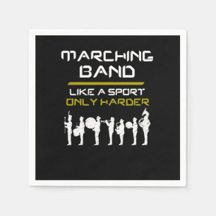 Serviette En Papier Marching Band Comme Un Sport Seulement Musiciens P