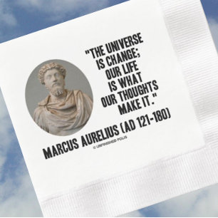 Serviette En Papier Marcus Aurelius Universe Changer les pensées de vi