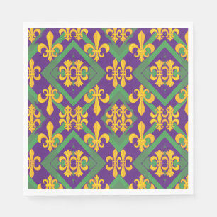 Serviette En Papier Mardi Gras Fleur de lis