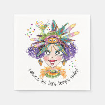 Mardi Gras Party Baby Paper Napkin