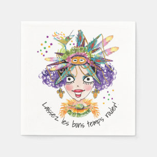 Serviette En Papier Mardi Gras Party Baby Paper Napkin