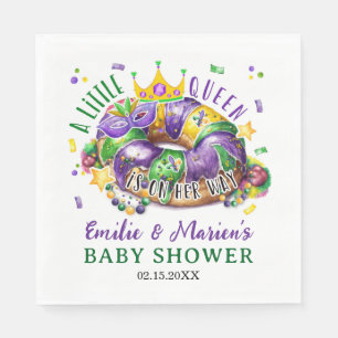 Serviette En Papier Mardi Gras Une petite reine est en route