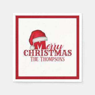 Serviette En Papier Mare Whimsical Santa Claus Fête Noël