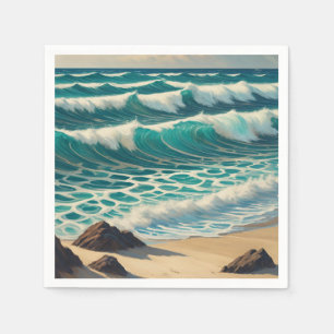Serviette En Papier Marée de la Crête d'Azur