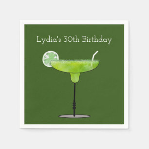 Serviette En Papier Margarita Cocktail Papier Napkin