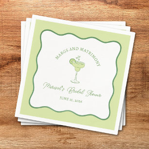 Serviette En Papier "Marges & Mariage" Lime Margarita Fête des mariées