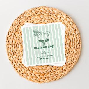 Serviette En Papier Marges & Mariage Retro Fête des mariées Bacheloret