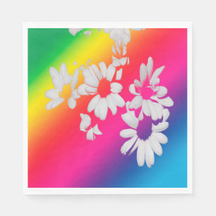 Serviette En Papier Margueurs arc-en-ciel