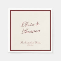 Mariage Argenté Calligraphie Classique Vin Profond