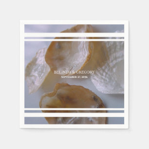 Serviette En Papier Mariage Beach Clams