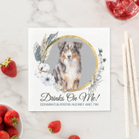 Mariage berger australien serviettes avec photo