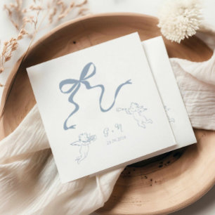 Serviette En Papier Mariage blanc blanc blanc blanc