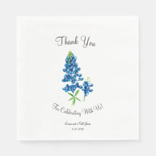 Serviette En Papier Mariage Bluebonnet