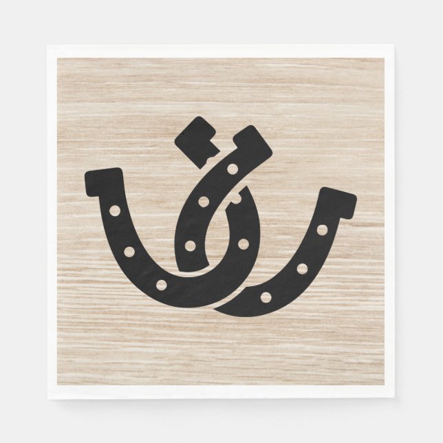 Serviette En Papier Mariage campagnard occidental Fête des mariées en  (Devant)