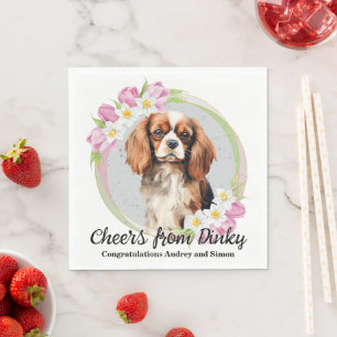 Serviette En Papier Mariage Cavalier King Charles Spaniel J'adore Auss