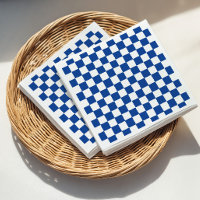 Mariage civil avec damier bleu