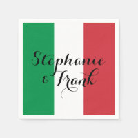 Mariage couleur drapeau italien
