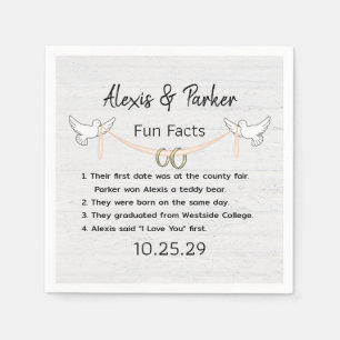Serviette En Papier Mariage Couple Fun Faits