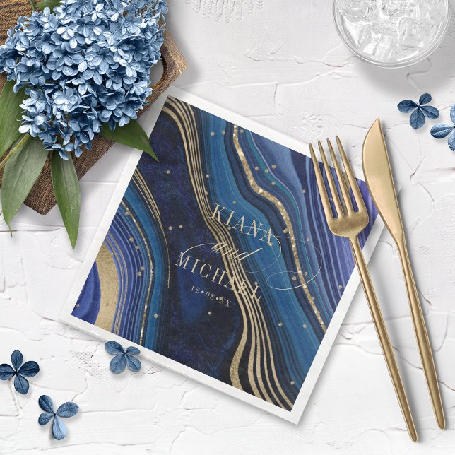 Serviette En Papier Mariage d'âge Abstrait, minuit ID827 (Créateur téléchargé)