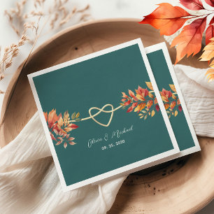 Serviette En Papier Mariage de automne Boho Napkins